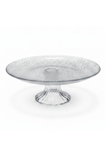 AKDC Crystal Footed Glass Candy Plate — 20×8 cm