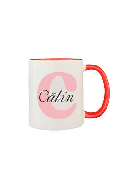 AFFIX THE DIFFERENT PERSPECTIVE Cana personalizata, alba cu interior si maner...