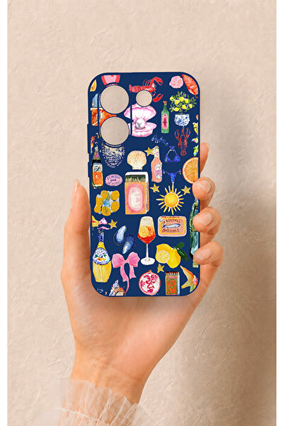 Vip Case Poco X8 Pro Uyumlu Summer Desenli Silikon Kılıf