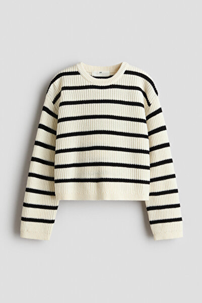 H&M Lastik Örgülü Kazak