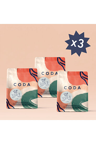 CODA Coffee Beans Gedeb Ethiopia Coffee Beans 250 gm X 3