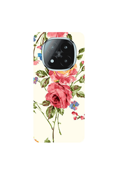 Other Xiaomi Redmi Note 14 Pro + 5g Violet and rose Transparent Silicone TPU ...