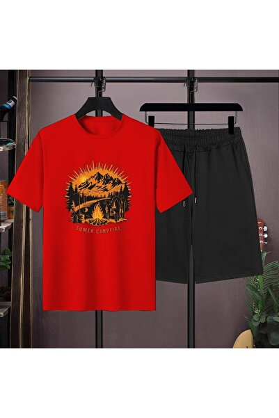 ZEMLİYA Sara Unisex Oversize Shorts Set Short Sleeve T-Shirt Comfortable Fit ...