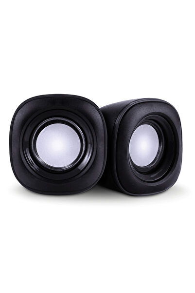 POWERTECH ηχεία Essential sound PT-844, 2x 3W, 3.5mm, μαύρα