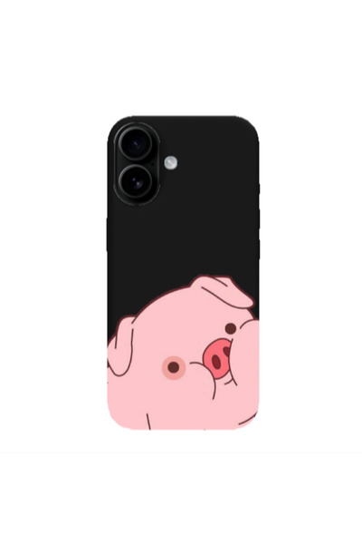 Other Apple Iphone 16 plus Piggy 1 Black Colored Silicone TPU Θήκη