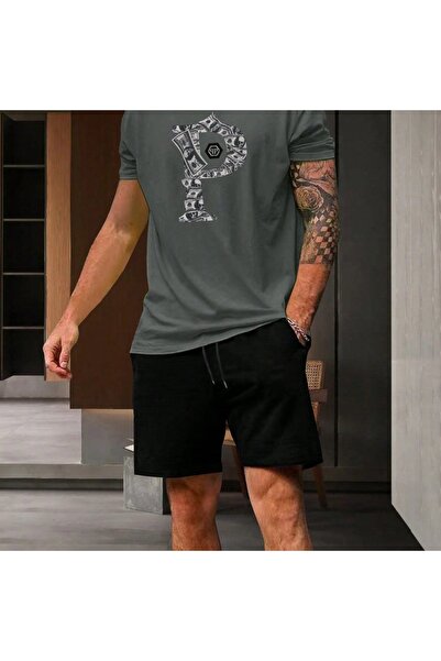 ZEMLİYA Sara Unisex Oversize Shorts Set Short Sleeve T-Shirt Comfortable Fit ...