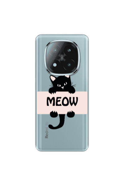 Other Xiaomi Redmi Note 14 Pro + 5g Meow Transparent Silicone TPU Θήκη