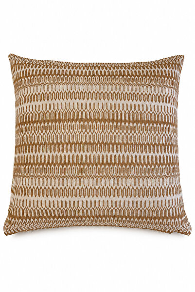 Typoniq Attitude Included Echo Premium Jacquard Woven Caramel Cushion Cover 4...