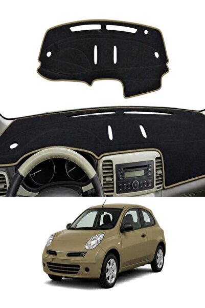 e-biz Nissan Micra-March K12 (2003-2010) Uyumlu Torpido Koruma Örtüsü Oto Kıl...