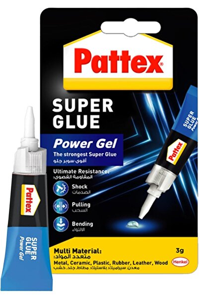 Pattex Super Glue Gel Tube, 3g