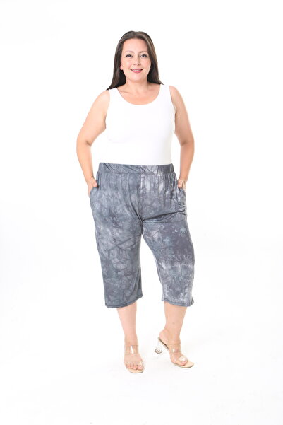 XL Modam Women's Lirali Viscose Washable Fabric Plus Size Capri