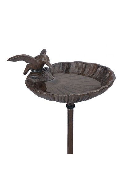 Relaxdays Vas decorativ din fontă pentru păsări, pentru grădină, Relaxdays, a...