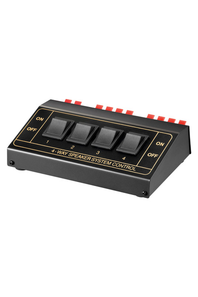 goobay switch 4 σετ ηχείων 11934, έως 200W, μαύρο
