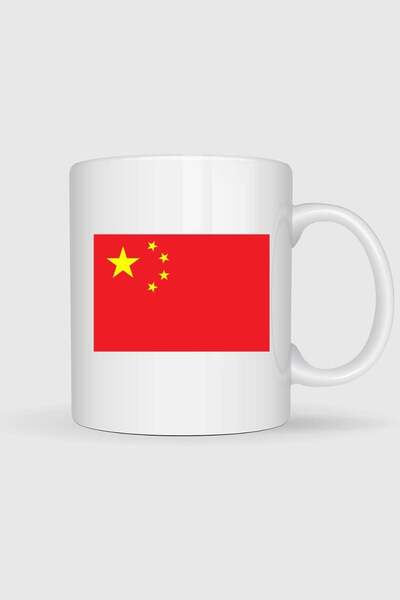 Bahriyeli Collection China Flag Printed Mug Cup