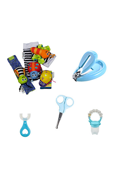 OEM Set pentru bebelusi, 5 piese, albastru