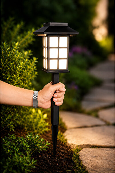 Kyrotech Dev Boy 49 cm Solar Bahçe Lambası, 15W Beyaz LED Güneş Enerjili Kazı...