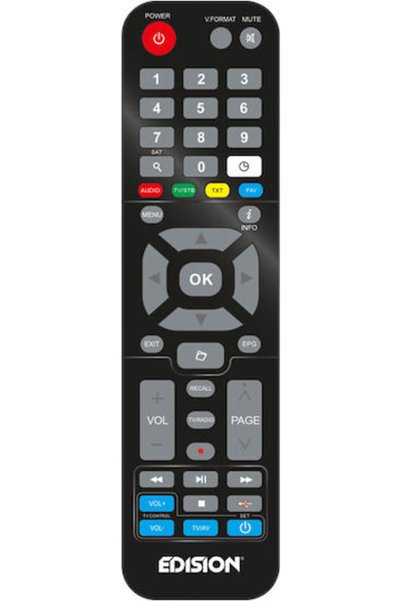 Edision Edi Rcu 4 Learn Genuine Remote Control Ψηφιακού Δέκτη