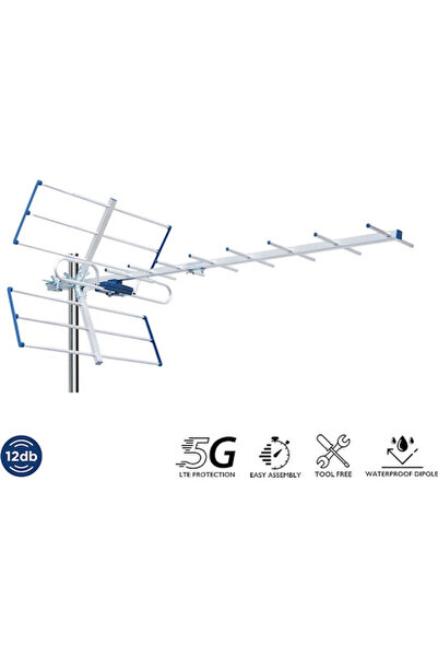 Edision Yagi 26-00-0002 Κεραία τηλεόρασης εξωτερικού χώρου (Δεν απαιτεί τροφο...