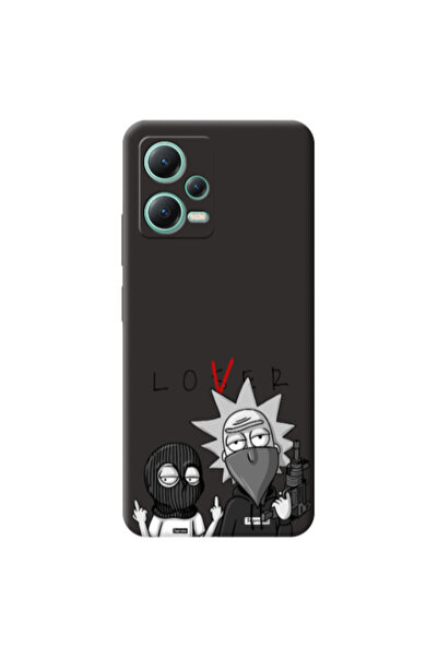 Other Xiaomi Redmi Note 12 Pro 5G Rick Loser Black Colored Silicone TPU Θήκη