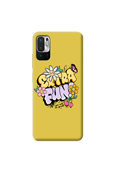 Other Xiaomi Redmi Note 10 Pro 5G Extra Fun Yellow Colored Silicone TPU Θήκη