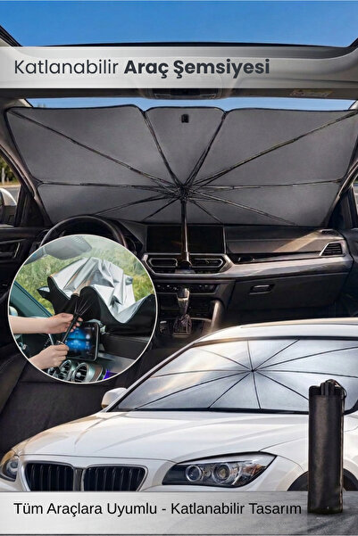 Orvila Umbrelă auto pliabilă pentru parbriz, umbrelă de soare, umbrelă auto
