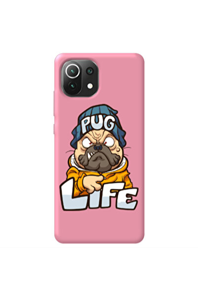 Other Xiaomi Mi 11 Lite Pug Life 2 Pink Colored Silicone TPU Θήκη