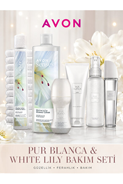 AVON Pur Blanca Zarif ve Beyaz Set