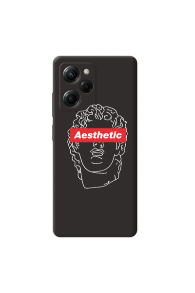 Other Xiaomi Poco X5 Pro Aesthetic Black Colored Silicone TPU Θήκη