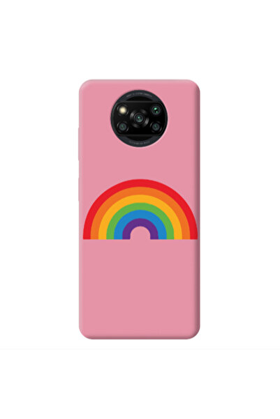 Other Xiaomi Poco X3 /X3 Pro Rainbow Mini Pink Colored Silicone TPU Θήκη