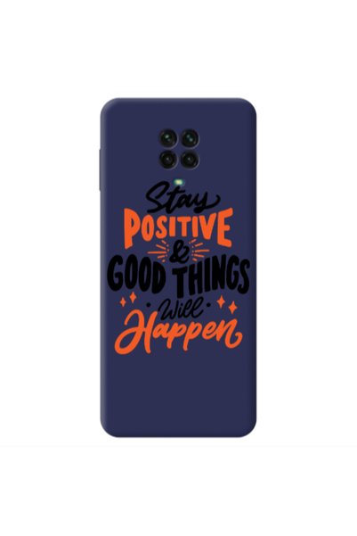 Other Xiaomi Redmi Note 9 Pro Stay Positive Dark blue Colored Silicone TPU Θήκη
