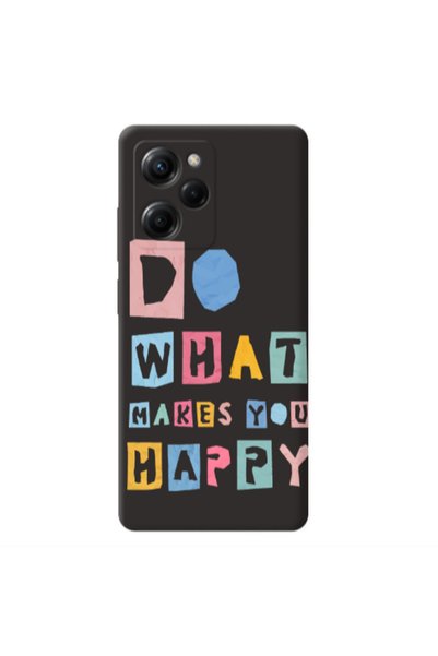Other Xiaomi Poco X5 Pro Do What Makes Black Colored Silicone TPU Θήκη