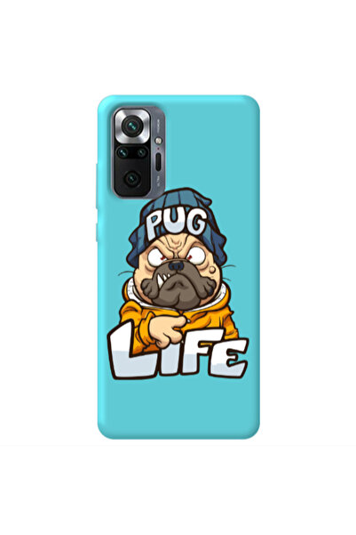 Other Xiaomi Redmi Note 10 Pro 4G Pug Life 2 Turquoise Colored Silicone TPU Θήκη