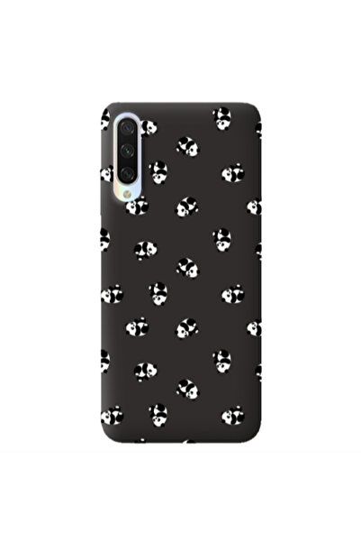 Other Xiaomi Mi 9 Lite Small Pandas Black Colored Silicone TPU Θήκη