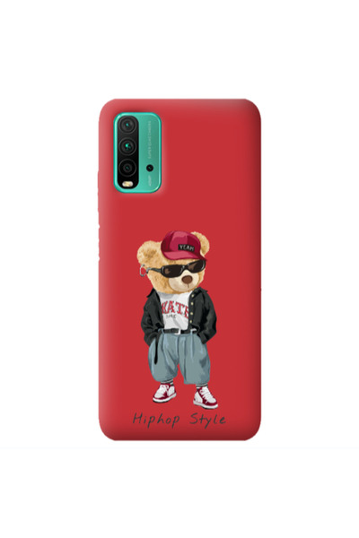 Other Xiaomi Poco M3 Hip hop style Red Colored Silicone TPU Θήκη