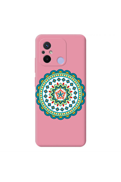 Other Xiaomi Redmi 12C Mandala D11 Pink Colored Silicone TPU Θήκη