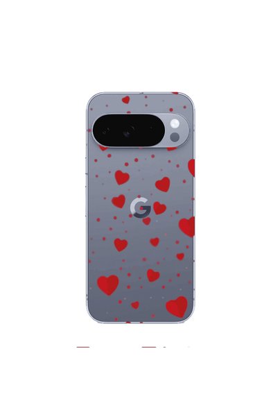 Other Google Pixel 10 Pro Dot hearts Transparent Silicone TPU Θήκη