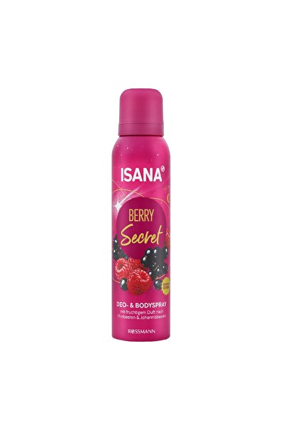ISANA Deodorant ve Body Sprey Berry Secret 150 ml