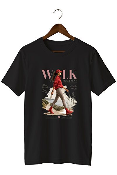 WİDİ Hiking Themed Trekking Printed T-Shirt Sports T-Shirt