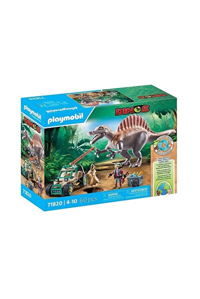 Playmobil Επίθεση Σπινόσαυρου στο Όχημα Εξερεύνησης (71820)