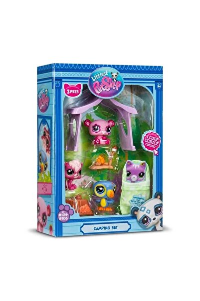 Littlest Pet Shop Φιγούρες Κάμπινγκ με Αξεσουάρ - 3 τεμάχια (BF000574)