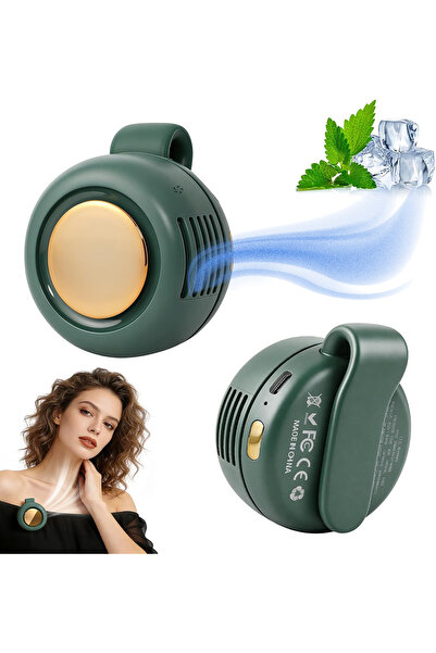 RADOON Taşınabilir Klipsli Mini Fan - USB Şarj Edilebilir 3 Kademeli Hız Ayar...