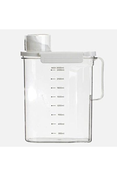 SHOPIENS Dozator de detergent lichid, Shopiens, transparent, 3L, cu cană de m...