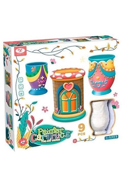 Blue Toys Κεραμικά βάζα DIY για ζωγραφική με πινέλο (MKO099857)