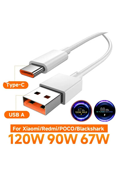 MuhendisTech Muhendis Tech Xiaomi Redmi Mi Type C Android Uyumlu 6A 120w 90w ...