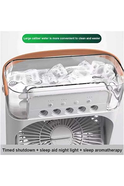Generic Portable Air Conditioner White, 600ml Water Mist Fan Desktop Cooling ...