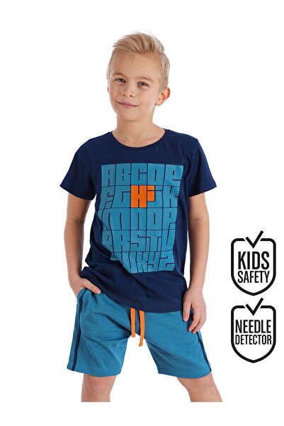 Denokids MS-036 Alfabe T-shirt Şort Takım