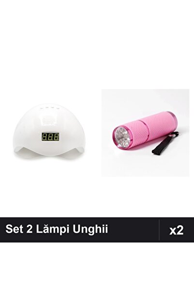 NAİLS Set 2 Lămpi UV/LED Profesionale SUN5 48W + Mini Lanternă 9 Becuri Unghii