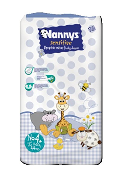 NANNYS Sensitive No4+ Maxi (9-20Κg) 44τμχ.