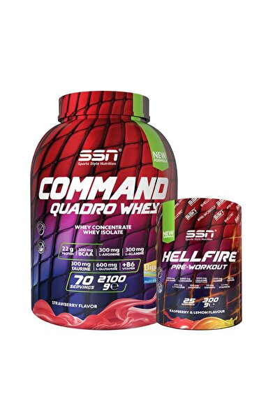 SSN Sports Style Nutrition Ssn Hellbuild Command Whey 2100 Gr Strawberry + He...