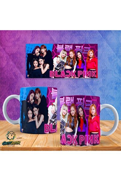 Ghostbastır Design Black Pink Mug |   Single Piece K0166